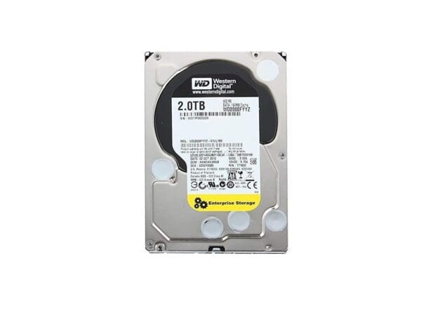 WD2000FYYZ Western Digital 2TB 7.2K rpm SATA 6GBPS Hard Drive