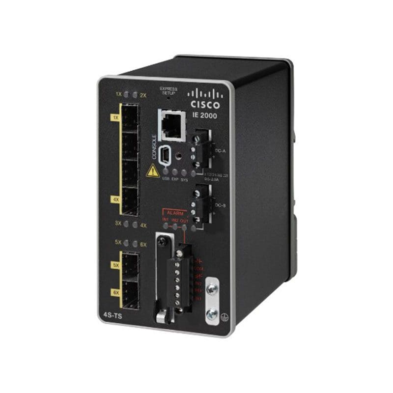 IE-2000-4S-TS-G-B Cisco Industrial Ethernet 2000; 2 SFP Port