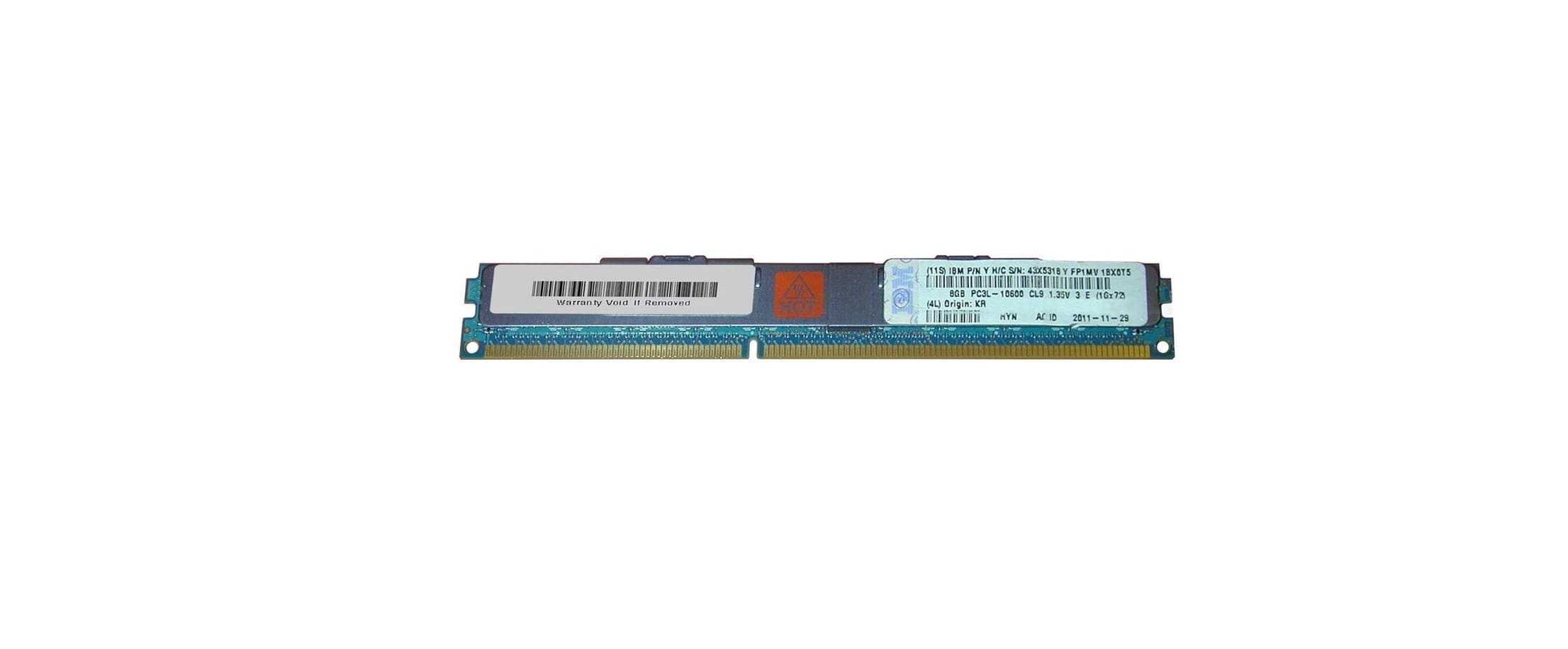 43x5318 Ibm 8gb Pc3 10600 Ddr3 1333mhz