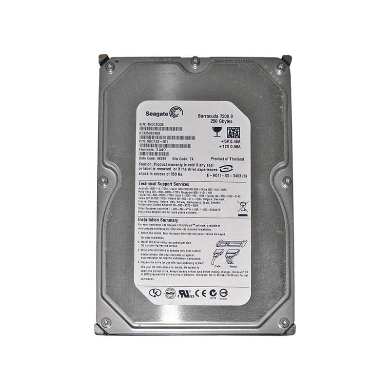 Отключите жесткий диск seagate st3250824as от порта sata 3